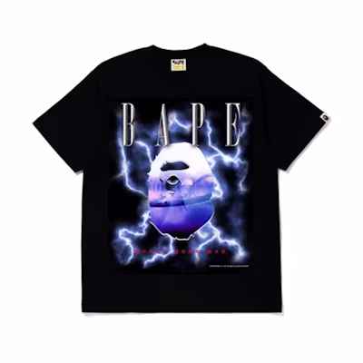 BAPE Lightning Tee Black