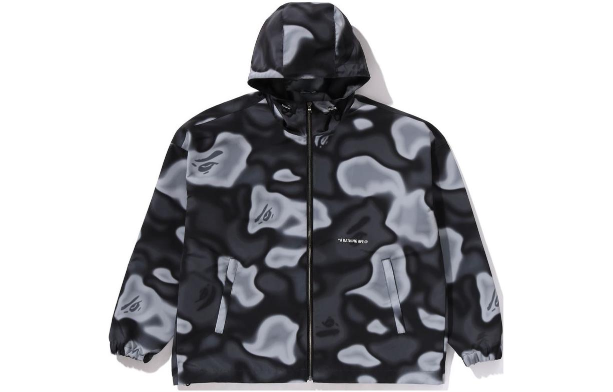 BAPE Liquid Camo Hoodie Jacket Camouflage Long-Sleeve Outerwear 1K30-140-306