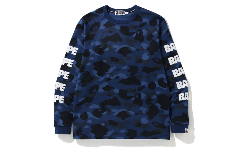 BAPE Logo Camo Crewneck Sweatshirt Unisex 0ZXLTM11007XD