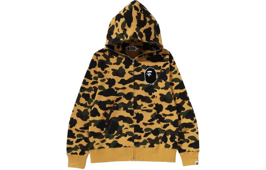 BAPE Logo Camo Hoodie Jacket Men 1K30-115-004