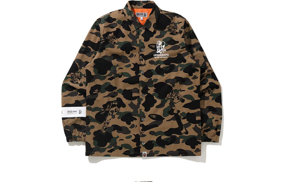 BAPE Logo Camo Pattern Letter Print Jacket - 0ZXJKM14000XG
