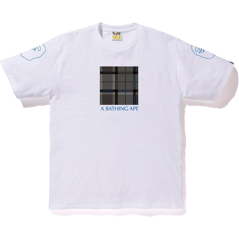 Bape Logo Check Box Tee Black Black