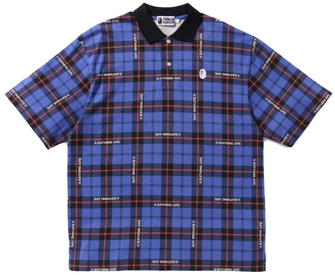 bape-logo-check-relaxed-fit-polo-blue