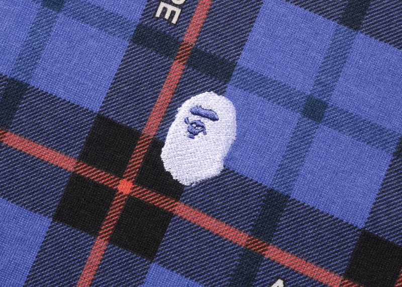 Order BAPE 标志休闲版型蓝色Polo衫