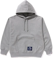 BAPE Logo Loose Fit Hoodie Grey 1K22-114-002 BAPE Logo Loose Fit Hoodie Grey 1K22-114-002
