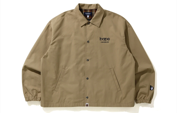 BAPE Logo Patch Button Coach Jacket Unisex 001LJG702501X