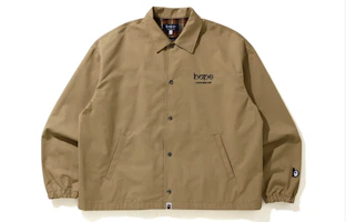 BAPE Logo Patch Button Coach Jacket Unisex 001LJG702501X BAPE Logo Patch Button Coach Jacket Unisex 001LJG702501X