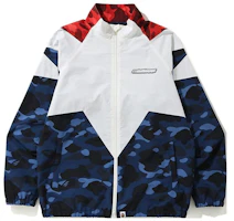 BAPE Logo Print Camouflage Panel High-Neck Jacket Multi-Color 0ZXJKM140014E BAPE Logo Print Camouflage Panel High-Neck Jacket Multi-Color 0ZXJKM140014E