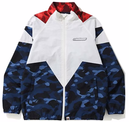 BAPE Logo印花迷彩拼接高領外套 多色 0ZXJKM140014E Buy BAPE Logo印花迷彩拼接高領外套 多色 0ZXJKM140014E