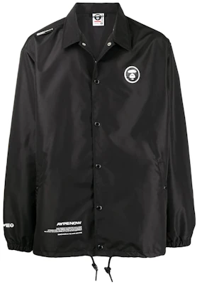BAPE Jaket Polo Kasual Logo Cetak Hitam ALJ7496XXI Buy BAPE Jaket Polo Kasual Logo Cetak Hitam ALJ7496XXI