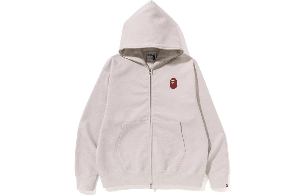 BAPE Logo Print Pocket Casual Hoodie Jacket 1J30-115-003