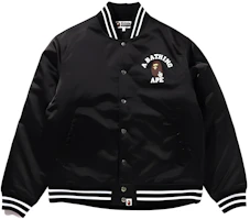 BAPE Logo Print Single-Breasted Long-Sleeve Jacket 1K25-141-001 BAPE Logo Print Single-Breasted Long-Sleeve Jacket 1K25-141-001