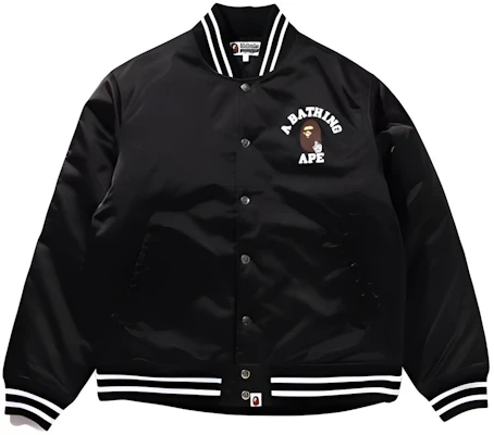 BAPE Jaket Logo Print Lengan Panjang Single-Breasted 1K25-141-001 Buy BAPE Jaket Logo Print Lengan Panjang Single-Breasted 1K25-141-001