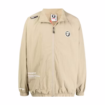 BAPE Logo Print Stand Collar Zip-Up Long Sleeve Jacket for Men ALJ7-495-XXI