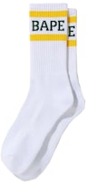 BAPE Logo Socks Yellow BAPE Logo Socks Yellow