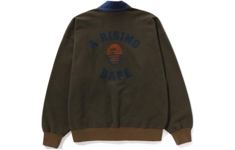 Lookbook BAPE 標誌V領寬鬆版型男士長袖外套 1J70-140-011