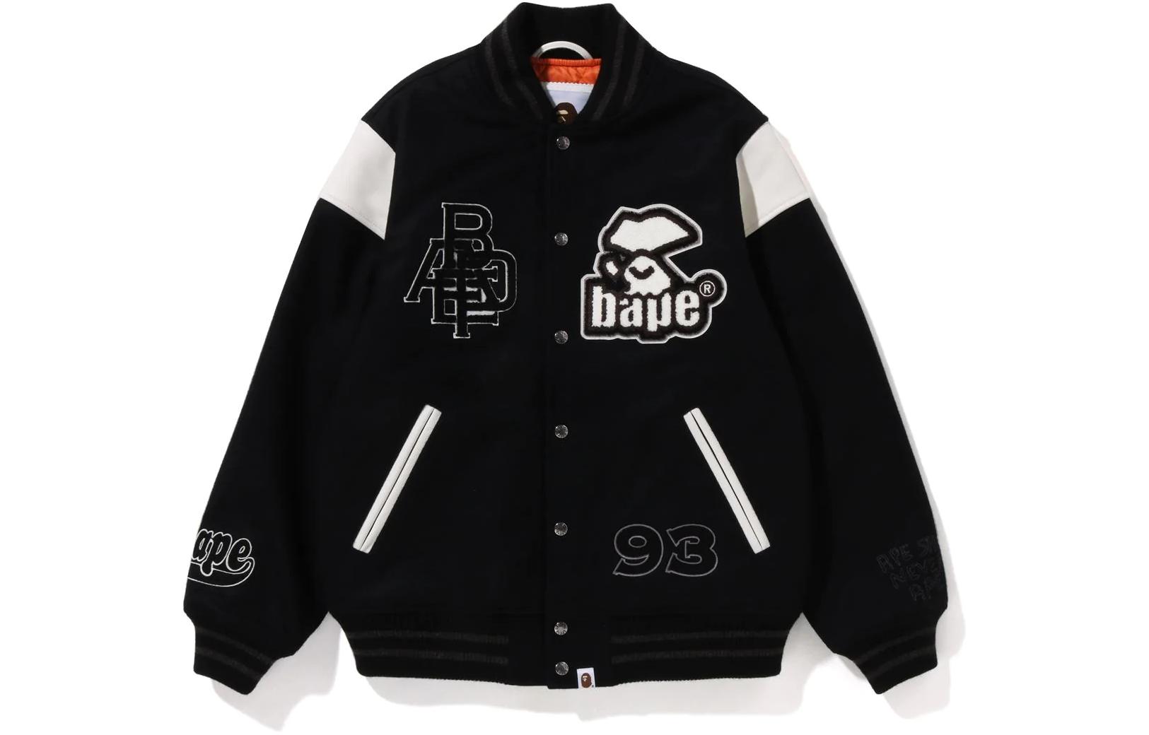 BAPE Long-Sleeve Jacket with Adjustable Shoulder Strap and Single Button 1i80-141-014