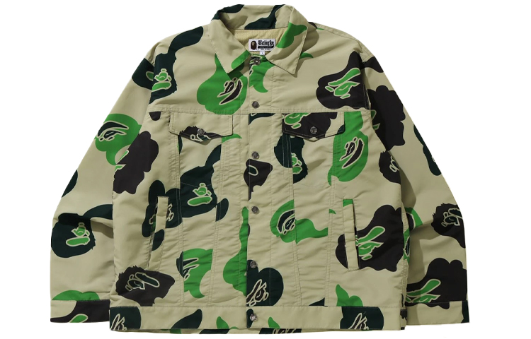 BAPE Loose Fit Camouflage All-Over Print Jacket for Men. 1H30-140-015
