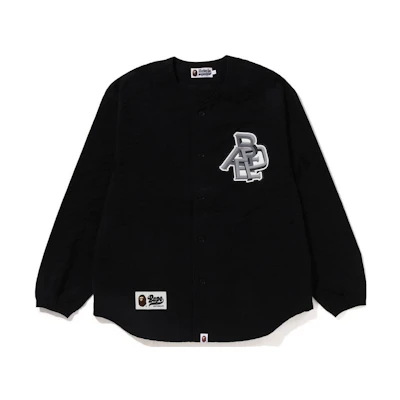 BAPE Loose Letter Print Button-Up Long-Sleeve Jacket 1J70-131-002
