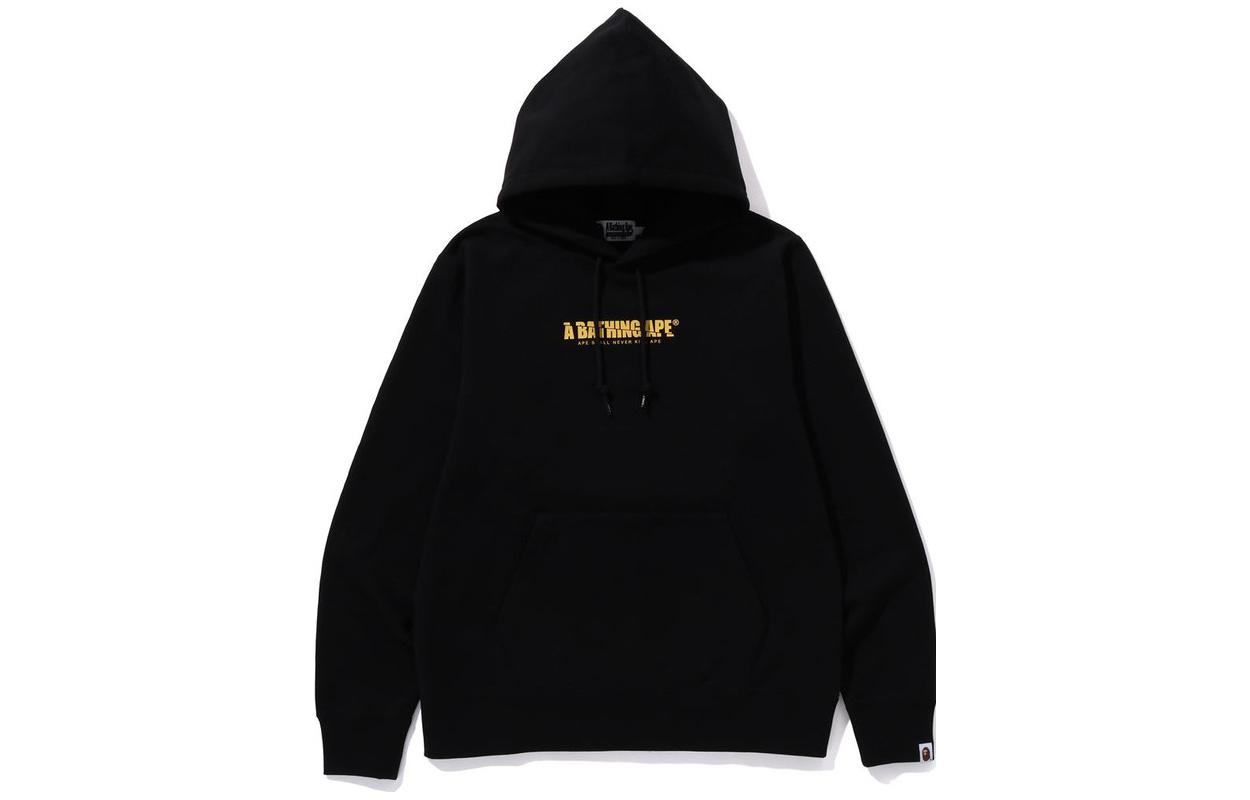 BAPE Loose Letter Print Pullover Hoodie Long Sleeve 1J72-114-002