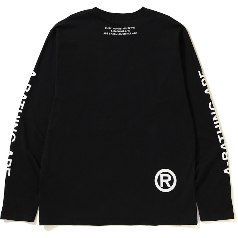 Bape Mad Face LS Tee Black 圖 2