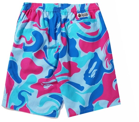 BAPE Marble Camo Shorts Blue Order BAPE Marble Camo Shorts Blue