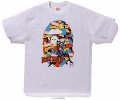 Bape Marvel Camo Black Widow Tee (SS19) 'White'