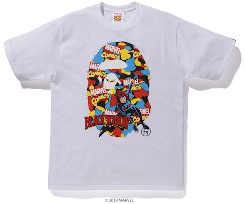 Bape Marvel Camo Black Widow T-Shirt (SS19) 'Putih' Buy Bape Marvel Camo Black Widow T-Shirt (SS19) 'Putih'