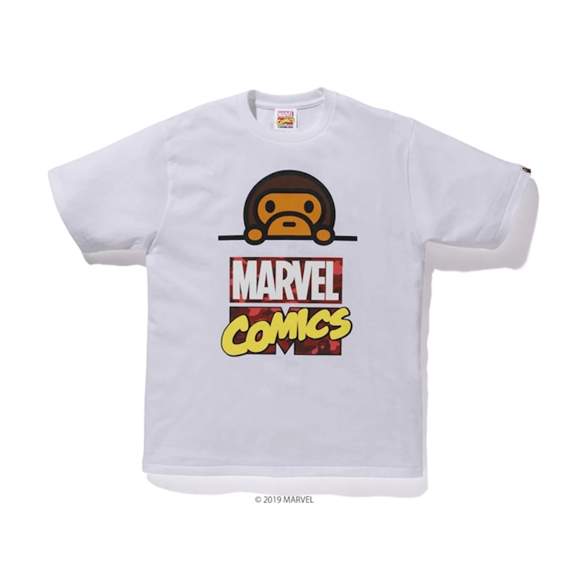 Bape Marvel Comic Milo Tee White