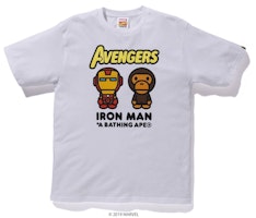 Bape Marvel Milo Iron Man Tee White Bape Marvel Milo Iron Man Tee White