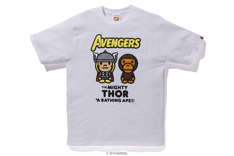 Buy Bape Marvel Milo Mighty Thor Tee White