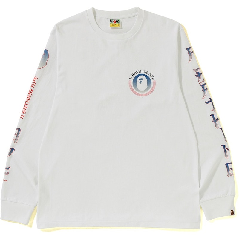 Buy Bape Master LS Tee White