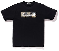 Bape Mastermind Japan Camo Logo Tee Black Green Bape Mastermind Japan Camo Logo Tee Black Green