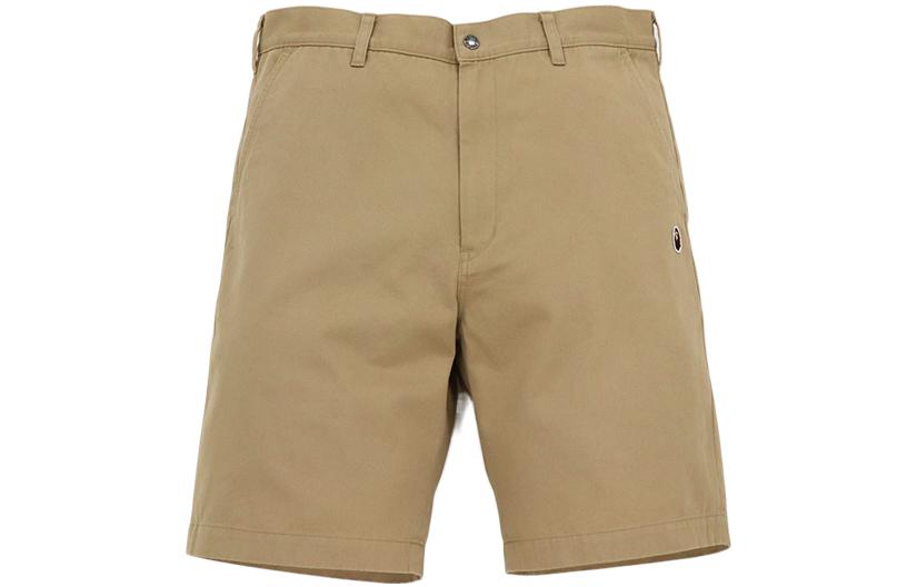 BAPE Men’s Solid Color Ape Head Embroidered Shorts 0ZXSPM153007H