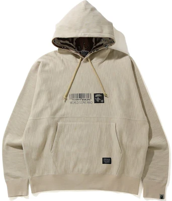BAPE 軍事風寬鬆版套頭連帽衫 米色 Buy BAPE 軍事風寬鬆版套頭連帽衫 米色