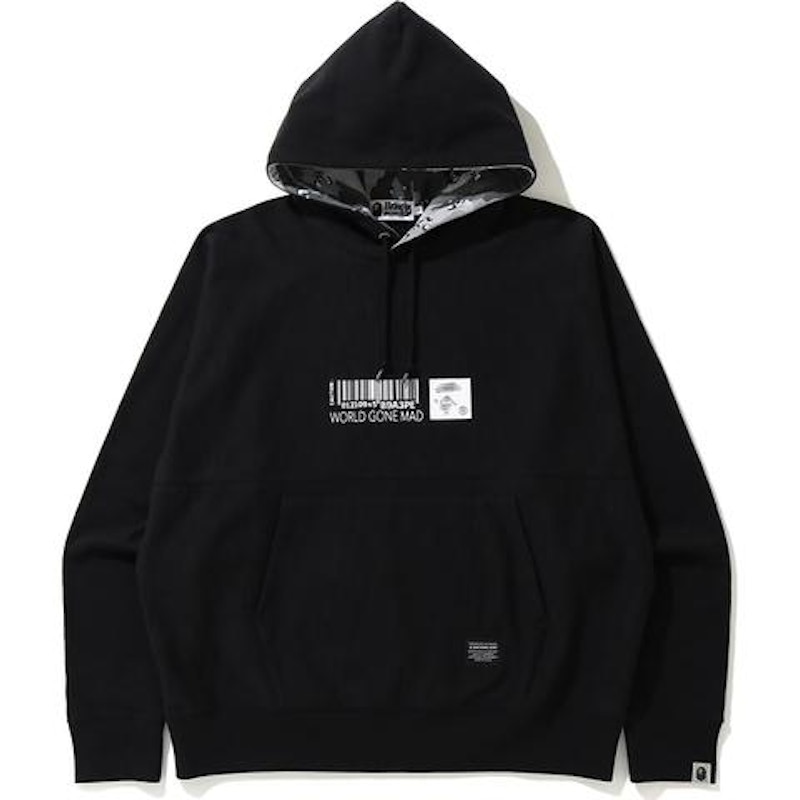 BAPE Military Loose Fit Pullover Hoodie Black