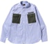 Buy BAPE Military Stripe Relaxed Fit Shirt Sax