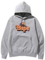 BAPE Milo on Bape Relaxed Fit Pullover Hoodie Gray BAPE Milo on Bape Relaxed Fit Pullover Hoodie Gray