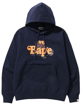 BAPE Milo on Bape Relaxed Fit Pullover Hoodie Navy Buy BAPE Milo on Bape Relaxed Fit Pullover Hoodie Navy