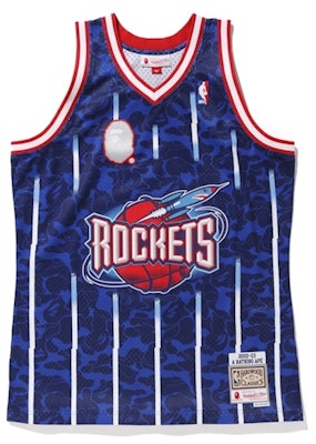 Bape Mitchell & Ness Rockets ABC Basketball Swingman Jersey Navy Buy Bape Mitchell & Ness Rockets ABC Basketball Swingman Jersey Navy