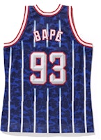 Bape Mitchell & Ness 火箭隊 ABC 籃球經典球衣 海軍藍 Order Bape Mitchell & Ness 火箭隊 ABC 籃球經典球衣 海軍藍
