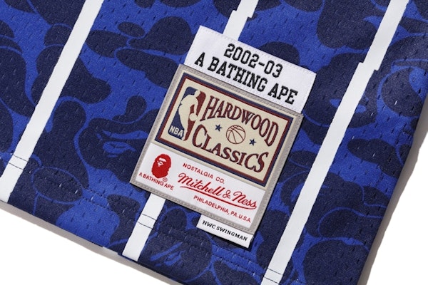 Bape Mitchell & Ness Rockets ABC Basketball Swingman Jersey Navy Lookbook Bape Mitchell & Ness Rockets ABC Basketball Swingman Jersey Navy