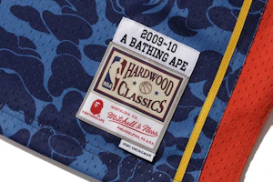 Lookbook Camiseta Bape Mitchell & Ness Warriors ABC Basketball Swingman Azul Marino