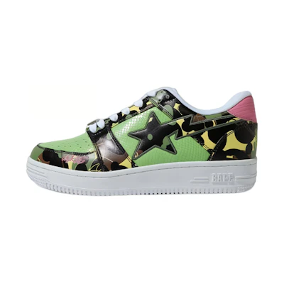 BAPE MO'WAX A BATHING APE Low Top Lace-Up 'Green Fashion'