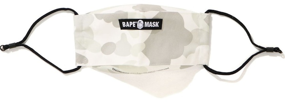 BAPE Mr Camo Mask White Buy BAPE Mr Camo Mask White