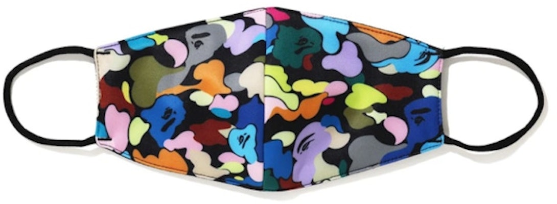 BAPE Multi Camo Facemask Black Buy BAPE Multi Camo Facemask Black