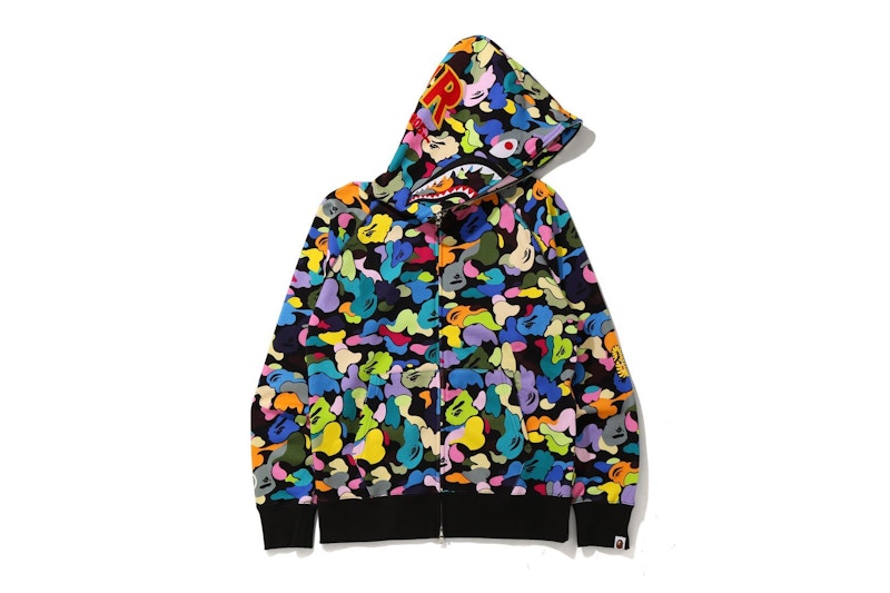 Buy Sudadera con Capucha BAPE Multi Camo Shark Full Zip "PONR" Negra.