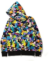 Sudadera con Capucha BAPE Multi Camo Shark Full Zip "PONR" Negra. Order Sudadera con Capucha BAPE Multi Camo Shark Full Zip "PONR" Negra.
