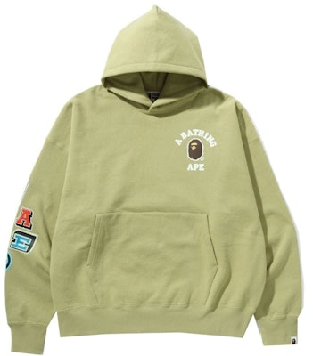 BAPE Multi Fonts Loose Fit Pullover Hoodie 'Beige' Buy BAPE Multi Fonts Loose Fit Pullover Hoodie 'Beige'