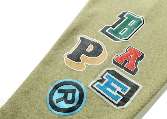 BAPE Multi Fonts Loose Fit Pullover Hoodie 'Beige' Order BAPE Multi Fonts Loose Fit Pullover Hoodie 'Beige'